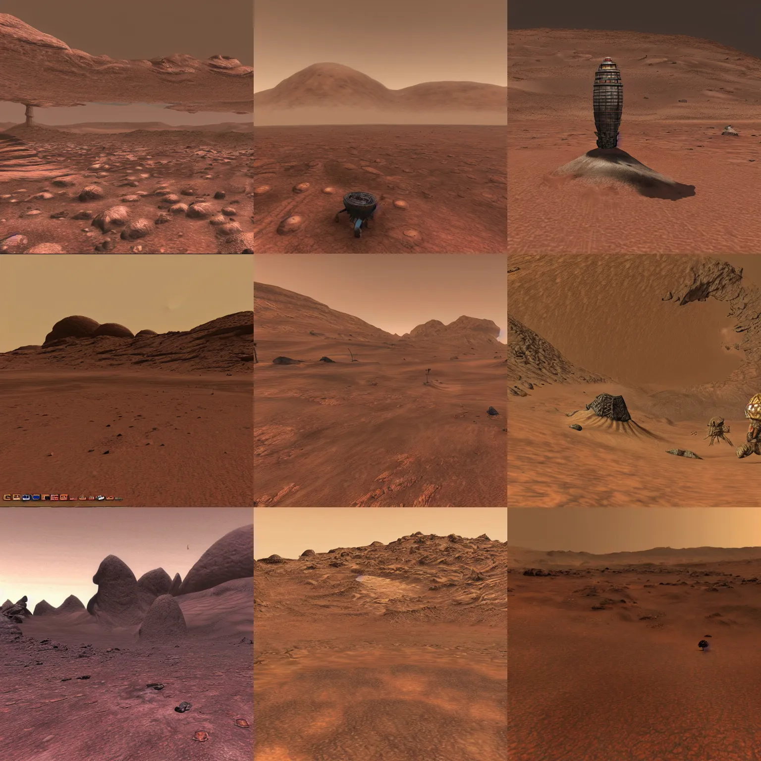 Prompt: a photo of morrowind on mars