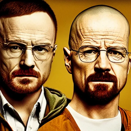 Image similar to walter white and jesse pinkman muckbang