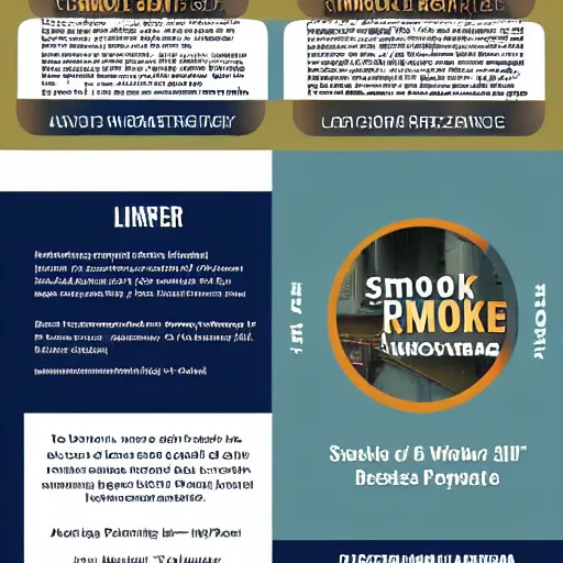 Prompt: smoke response plan brochure