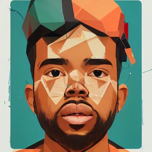 Prompt: Madeintyo profile picture by Sachin Teng, asymmetrical, Organic Painting , Matte Painting, geometric shapes, hard edges, graffiti, street art:2 by Sachin Teng:4