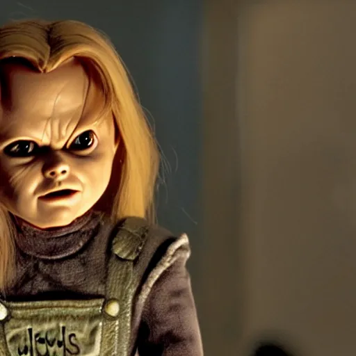 Prompt: a film still of tiffany ( from chucky ) in star wars realistic, detailed