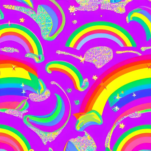 Image similar to lisa frank rainbow pattern wallpaper, 8k, high contrast