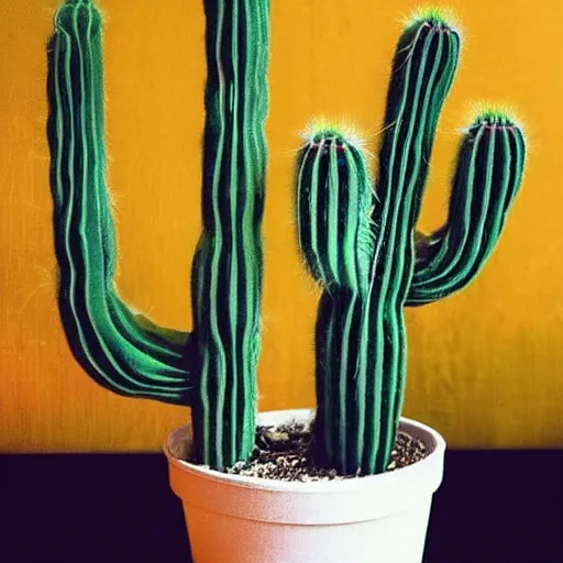 Prompt: “ a still of a humanoid cactus president ”