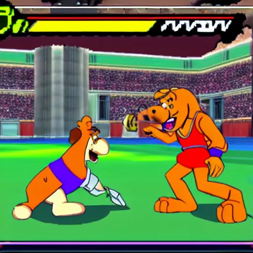 Image similar to scooby doo in super smash bros melee game