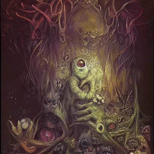 Image similar to The end of an organism, by Brian froud