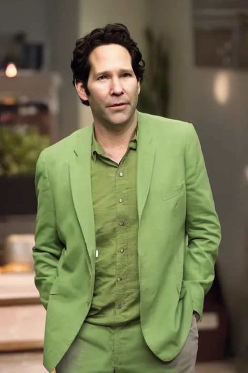 Image similar to paul rudd as celery man