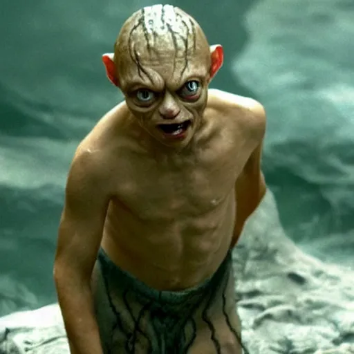 Image similar to leonardo dicaprio as gollum