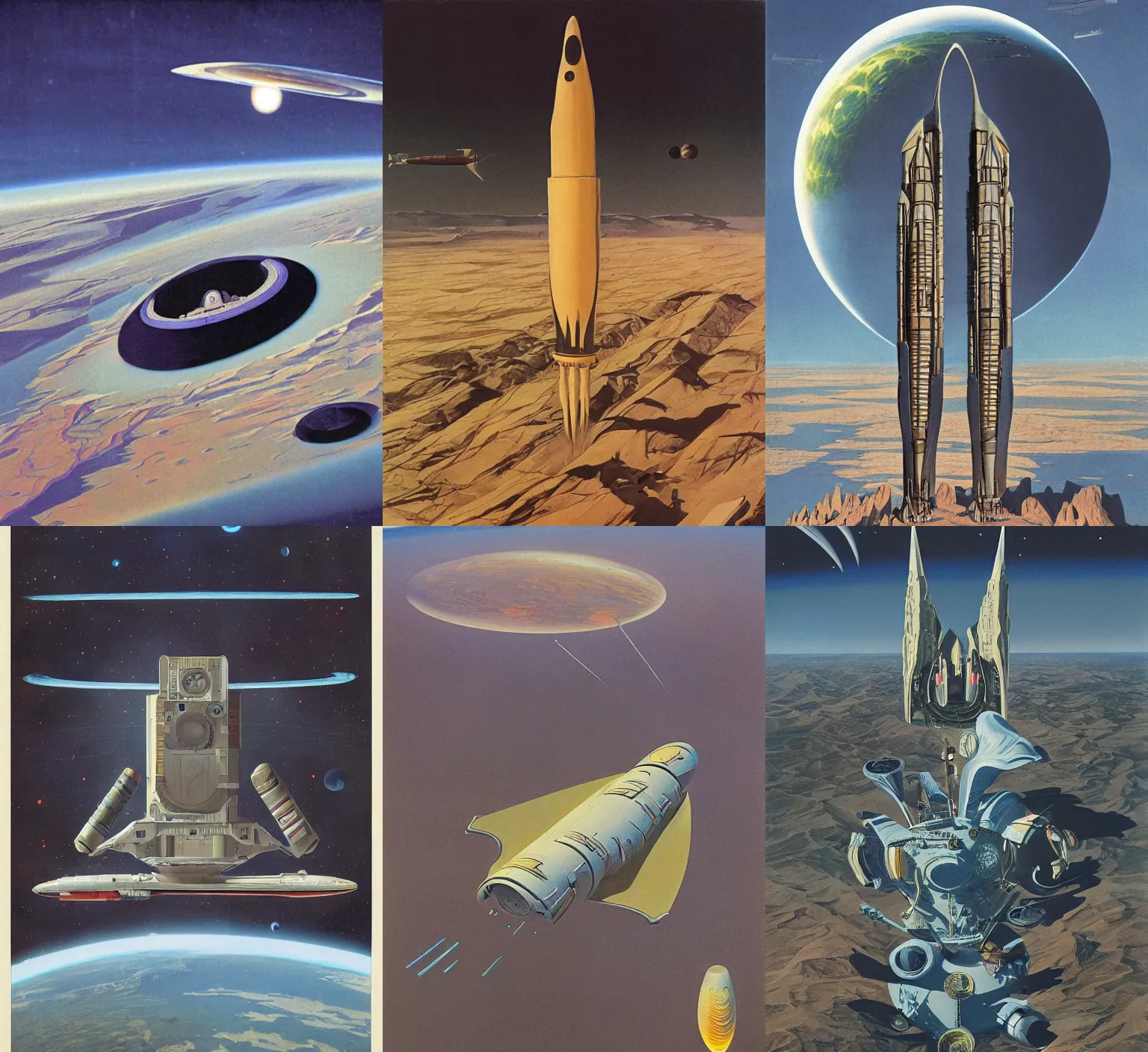 Prompt: artwork by Chesley Bonestell