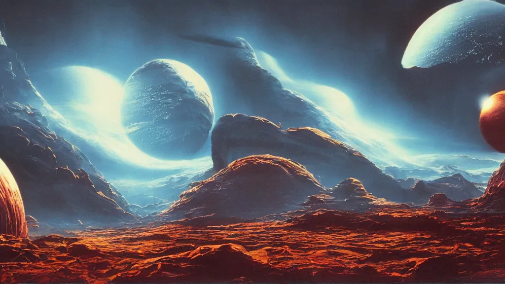 Image similar to alien planet by arthur haas, cinematic matte painting