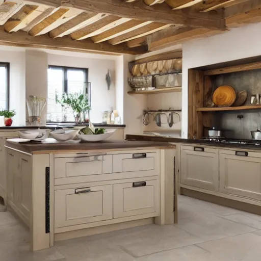 Image similar to modern rustic luxury bespoke kitchen design by Harvey Jones