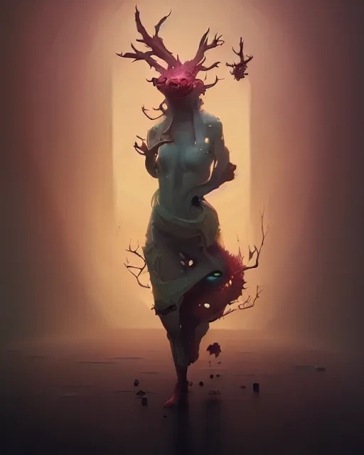 Image similar to toxicity, complex 3 d render by peter mohrbacher, ilya kuvshinov, victo ngai, ryohei hase, dramatic lighting, intricate, highly detailed, sharp focus, unreal engine, blender, artstation, masterpiece