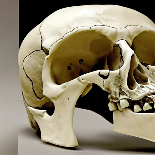 Image similar to lower half of a human skull