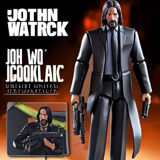 Image similar to john wick action figure