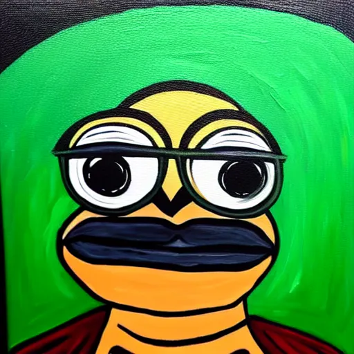 Prompt: pepe renesance painting