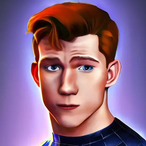 Image similar to tom holland portrait as mr incredible, hd, photorealistic portrait