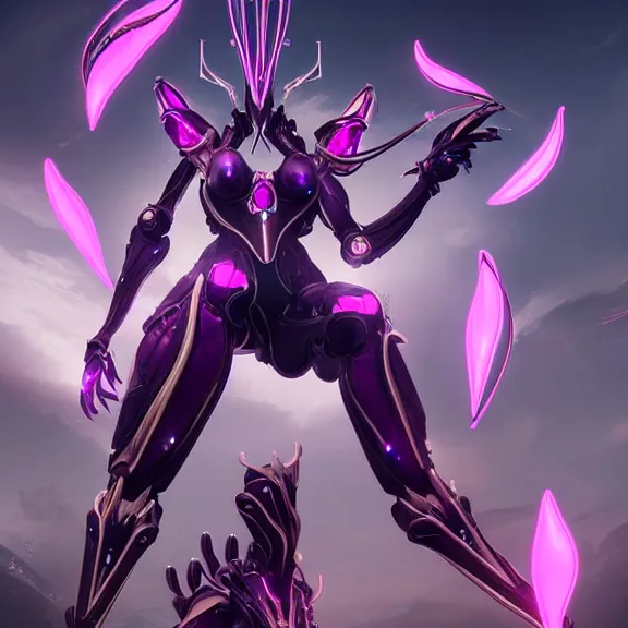 Prompt: highly detailed giantess shot, exquisite warframe fanart, looking up at a giant beautiful majestic saryn prime female warframe, as a stunning anthropomorphic robot female dragon, looming over you, elegantly posing over you, sleek bright white armor with glowing fuchsia accents, camera between detailed robot legs, looking up, proportionally accurate, anatomically correct, sharp detailed robot dragon paws, two arms, two legs, camera close to the legs and feet, giantess shot, furry shot, upward shot, ground view shot, leg and hip shot, elegant shot, epic low shot, high quality, captura, realistic, sci fi, professional digital art, high end digital art, furry art, macro art, giantess art, anthro art, DeviantArt, artstation, Furaffinity, 3D realism, 8k HD octane render, epic lighting, depth of field