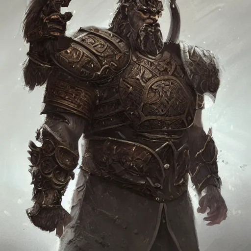 Image similar to portrait of a formal noble! barbarian orcish giant, imperial royal elegant clothing, rule of thirds, extremely detailed, striking, beautiful, artstation, concept art, matte, digital painting, sharp focus, art by greg rutkowski