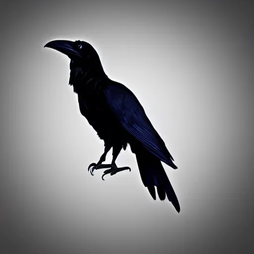 Image similar to raven made of fractals