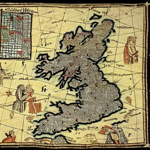 Image similar to medieval map of ireland