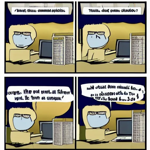 Prompt: computer science joke XKCD comic