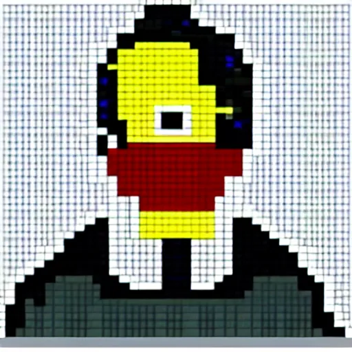 Image similar to pixel art avatar of adolf hitler