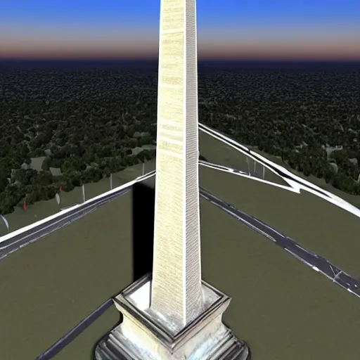 Image similar to 3d scan of the Washington monument