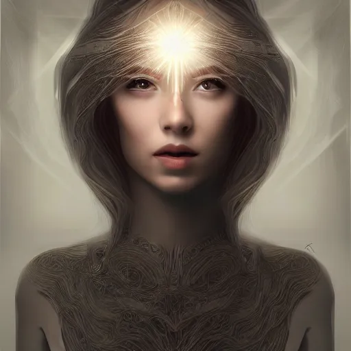 Prompt: traslucent beautiful woman. light passes through her. intricate. digital art. trending on artstation. 4 k.