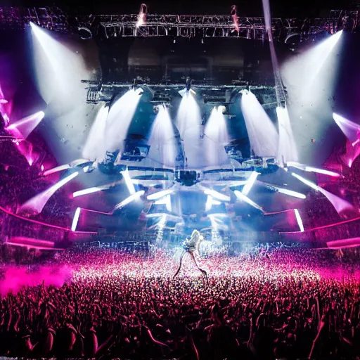 Image similar to Lady Gaga giving a concert, EOS 5D, ISO100, f/8, 1/125, 84mm, RAW Dual Pixel, Dolby Vision, HDR, AP, Featured