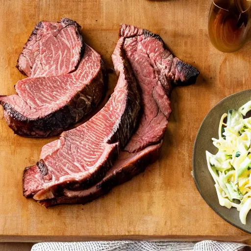 Image similar to coleslaw porterhouse steak