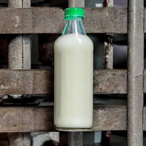 Image similar to bottle of milk inside a jail