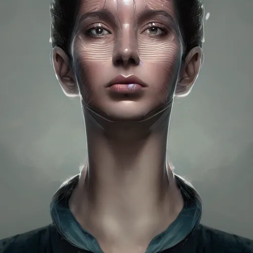 Prompt: hight focus of a wonderful sweet wonderful symmetrical portrait of a lady with a clear skin, with a perfect lips, daz, emotional, new concept art, new interpretation of portrait, new era, digital art, fine art, dramatic light, cinematic, expressive, artstation, natural, octane render 8 k s 1