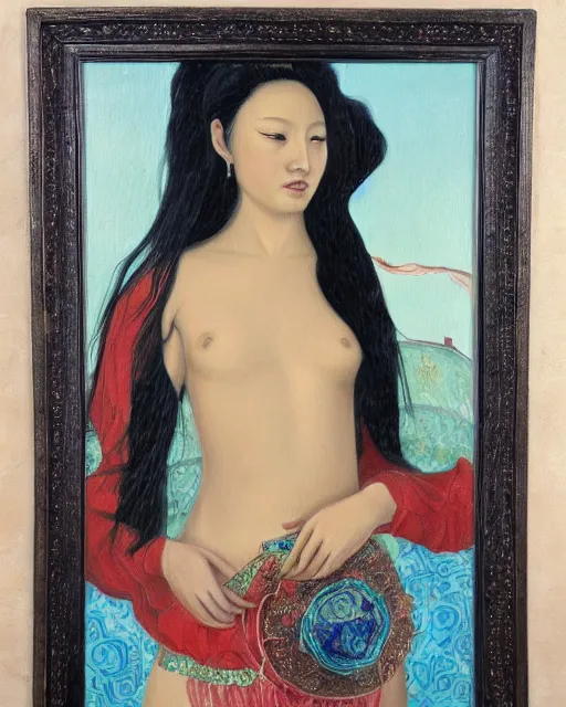 Image similar to oil painting of chinese aphrodite