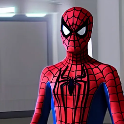 Prompt: hyper realistic Tobey Maguire wearing sam raimi Spider-Man costume 4K