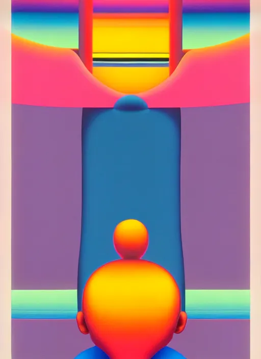 Image similar to endless by shusei nagaoka, kaws, david rudnick, airbrush on canvas, pastell colours, cell shaded, 8 k