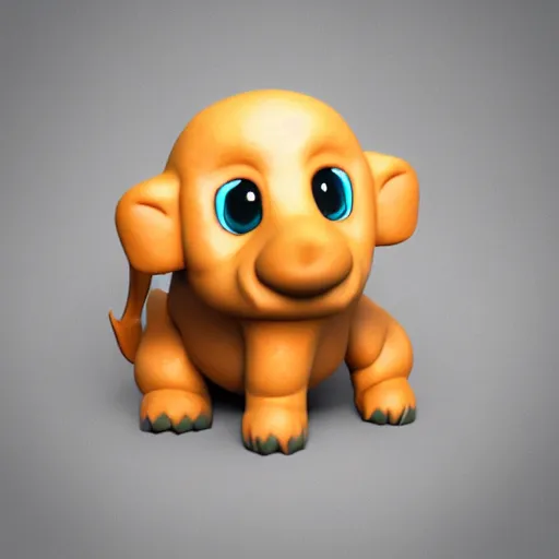 Prompt: a cute eraser animal, 3d render, octane render, dynamic lighting, 8k