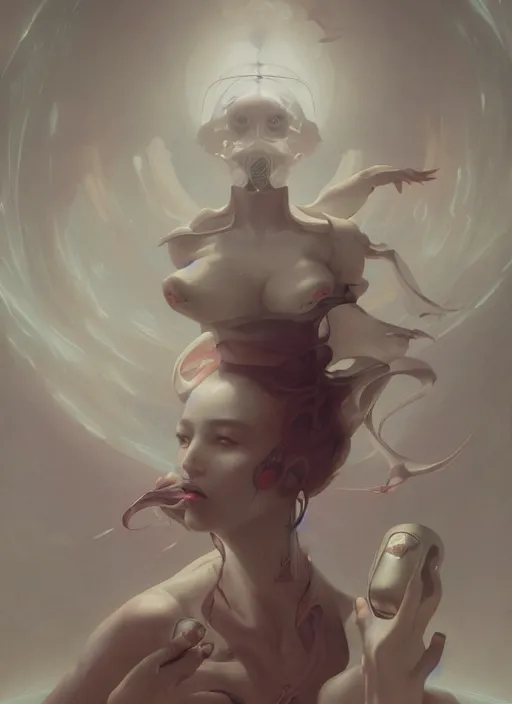 Prompt: Lee Jin-Eun by Peter Mohrbacher, rule of thirds, seductive look, beautiful, in intergalactic hq