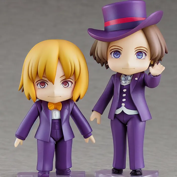 Image similar to Willy Wonka, An anime Nendoroid of [Character Here], figurine, detailed product photo