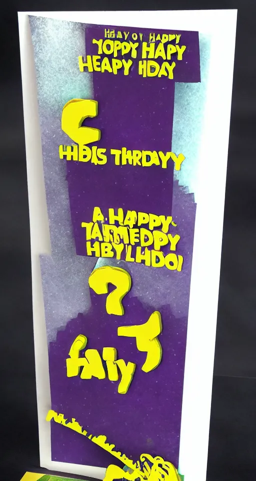 Image similar to thanos themed birthday card