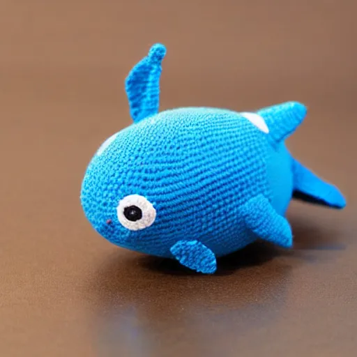 Image similar to cute whale Amigurumi