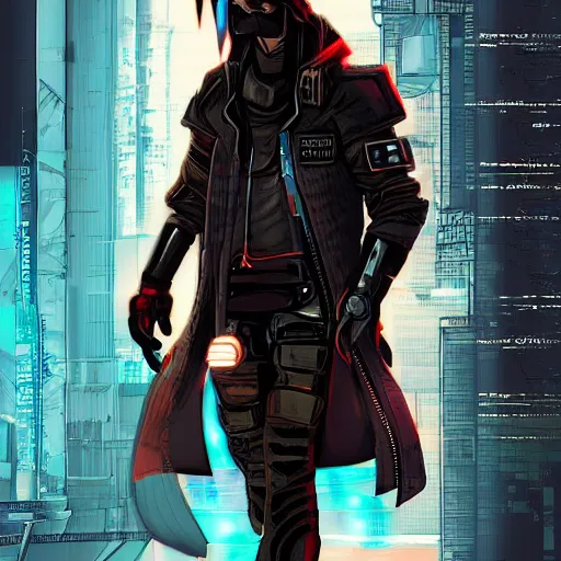 Prompt: cyberpunk male character, by tanino liberatore