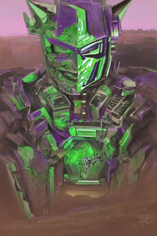 Image similar to portrait of cowboy johnny cash as purple green optimus prime from transformers riding on guitar zord ufo hoverboard, intricate, highly detailed, smooth, artstation, digital illustration by Ruan Jia and Mandy Jurgens and Artgerm and Wayne Barlowe and Greg Rutkowski and Zdislav Beksinski