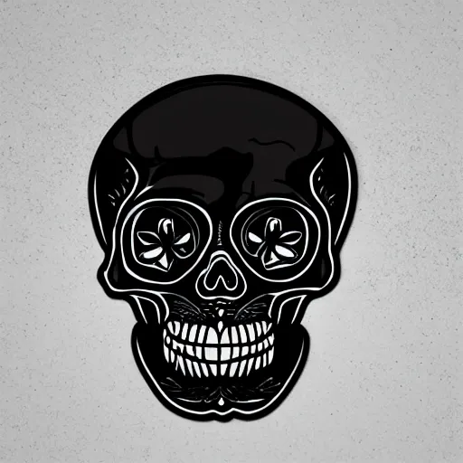 Image similar to adorable skull sticker