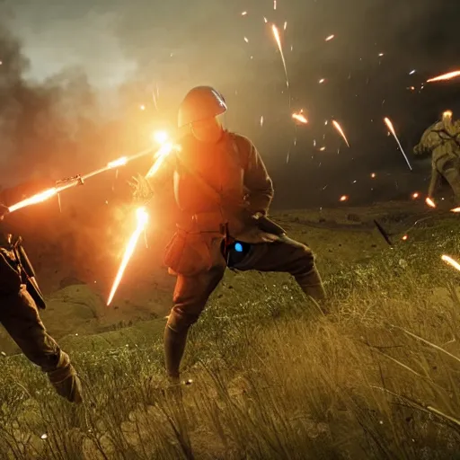 Prompt: the battle of the Somme, Battlefield 1 screenshot