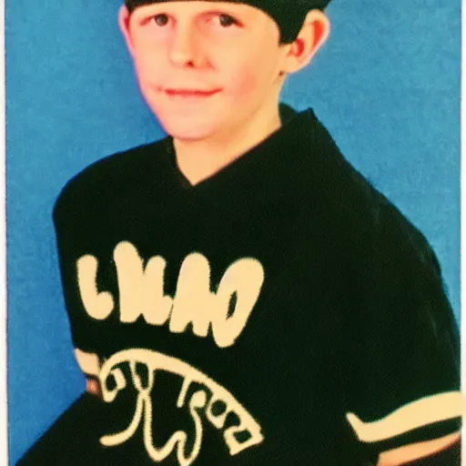 Prompt: a yearbook photo from 1966 of Jughead Jones, wearing a felt crown