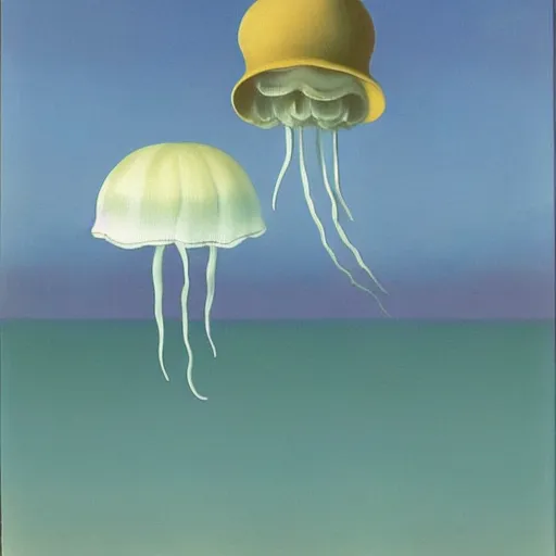 Prompt: jellyfish by René Magritte