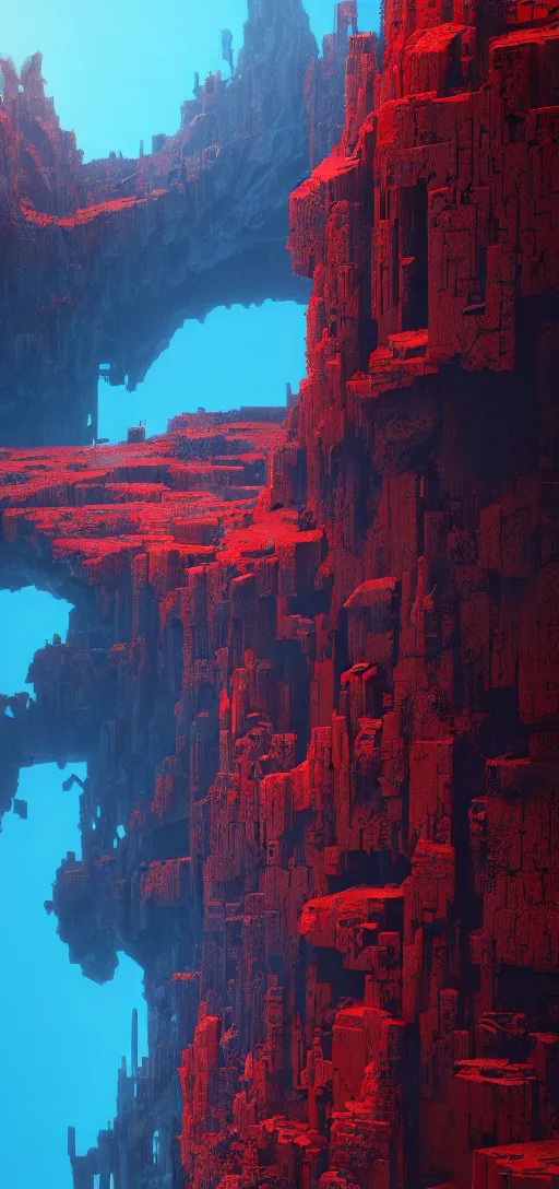 Prompt: a realistic detail of Atlantis by Julian Casablancas, flop, Beksiński, thomas kinkadegreg, rutkowski, Finnian MacManus, Syd mead Trending on on a treadmill, black and blue and red all over, 8k, Unreal Engine