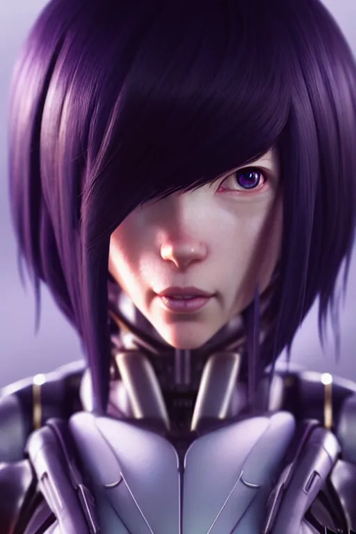 Image similar to weta disney pixar movie still portrait photo of ghost in the shell anime : : as motoko kusanagi by pixar : : by ilya kuvshinov, rossdraws, artgerm, maxim cover, octane render, 3 d, volumetric lighting, anti aliasing, raytracing : :