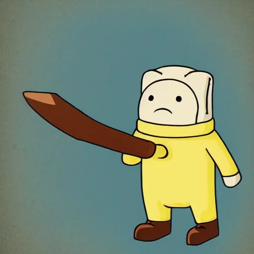 Prompt: detailed portrait of finn from adventure time show