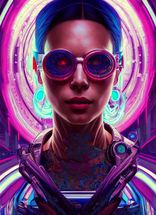 Image similar to hyper detailed ultra sharp painting of a neuromancer. trending on artstation, warpaint aesthetic, earthwave, colorful, psychedelic, ornate, intricate, digital painting, concept art, smooth, sharp focus, illustration, art by artgerm and darius zawadzki and alphonse mucha, 8 k