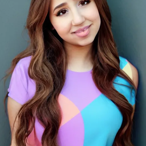 Image similar to placid pastel famous streamer Imane Anys also known as Pokimane